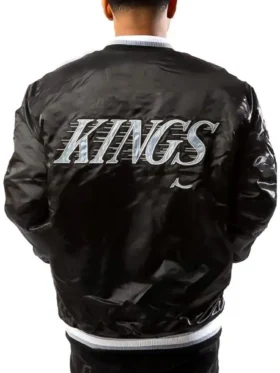 Buy Starter Los Angeles Kings Satin Black Full-Snap Jacket