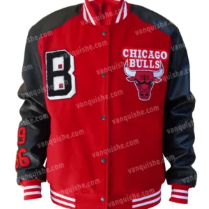 Chicago Bulls Red Varsity Wool Jacket
