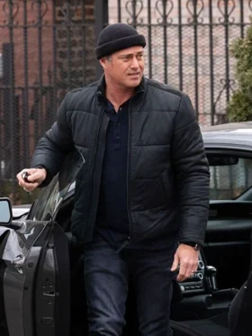 Chicago Fire S13 Taylor Kinney Black Puffer Jacket