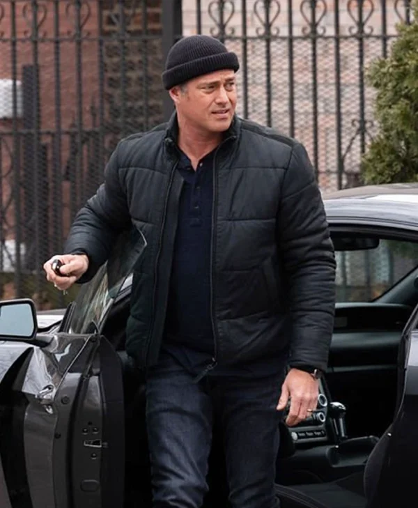 Chicago Fire S13 Taylor Kinney Black Puffer Jacket