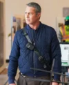 Chicago Fire S13 Taylor Kinney Blue Quilted Jacket