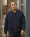 Chicago Fire S13 Taylor Kinney Blue Quilted Jacket Side