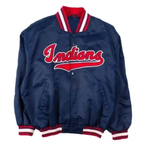 Cleveland Indians Blue Bomber Jacket