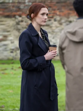 Code Of Silence S01 Charlotte Ritchie Wool Coat