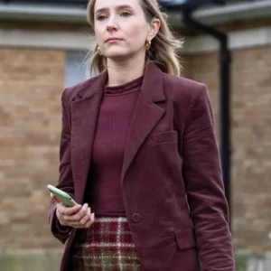 Code Of Silence S01 Rose Ayling-Ellis Maroon Blazer