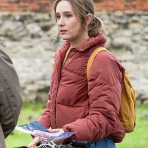 Code Of Silence S01 Rose Ayling-Ellis Puffer Jacket Front