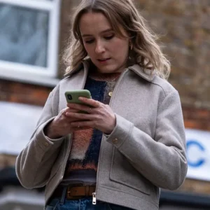 Code Of Silence S01 Rose Ayling-Ellis Wool Jacket Side