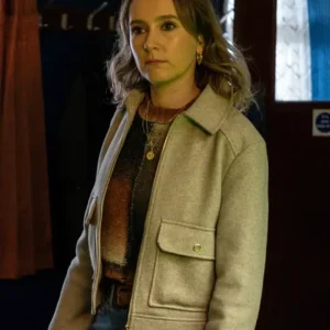 Code Of Silence S01 Rose Ayling-Ellis Grey Wool Jacket