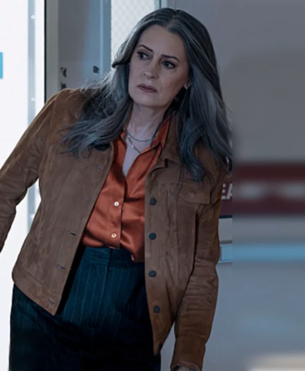 Criminal Minds S18 Paget Brewster Brown Jacket Side