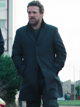 Dept. Q S01 Jamie Sives Black Coat