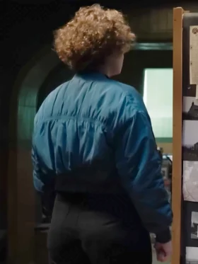 Dept. Q S01 Leah Byrne Blue Bomber Jacket