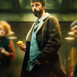 Dept. Q S01 Matthew Goode Shearling Coat