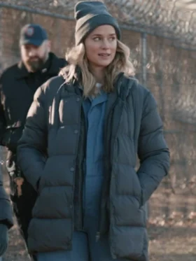 Elsbeth S02 Elizabeth Lail Puffer Hooded Coat