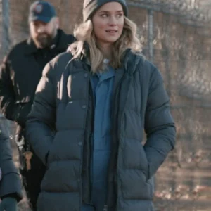 Elsbeth S02 Elizabeth Lail Puffer Hooded Coat