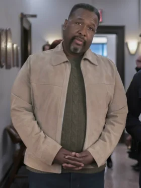 Elsbeth S02 Wendell Pierce Suede Leather Jacket