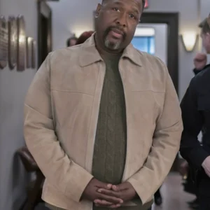 Elsbeth S02 Wendell Pierce Suede Leather Jacket