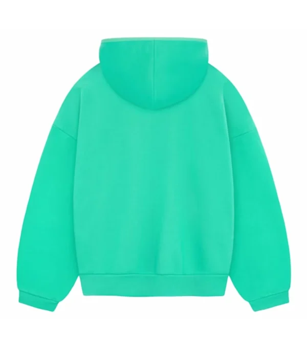 Essentials Green Hoodie Back