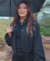 Eva Longoria Searching for Spain S01 Eva Longoria Black Cotton Jacket