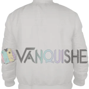 F1 The Movie 2025 Damson Idris White Bomber Jacket back