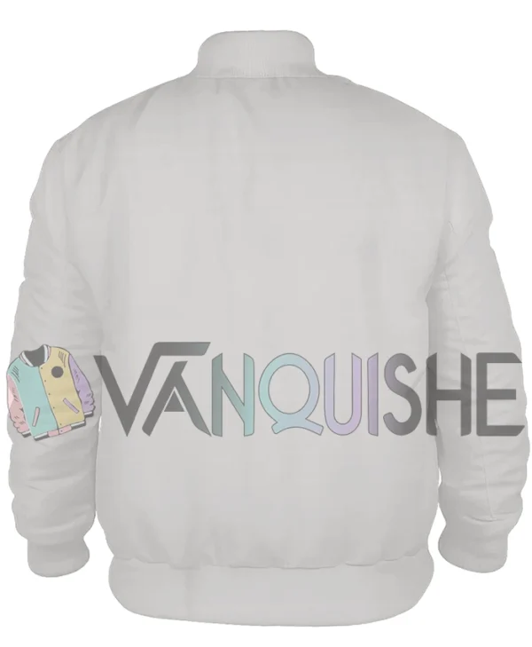 F1 The Movie 2025 Damson Idris White Bomber Jacket back