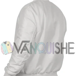 F1 The Movie 2025 Damson Idris White Bomber Jacket left back