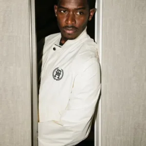 F1 The Movie 2025 Damson Idris White Bomber Jacket