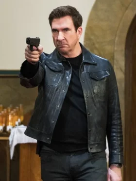 FBI Most Wanted S06 Dylan McDermott Black Leather Jacket Side