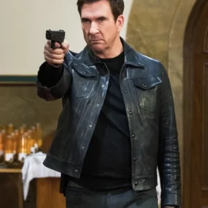 FBI Most Wanted S06 Dylan McDermott Black Leather Jacket Side