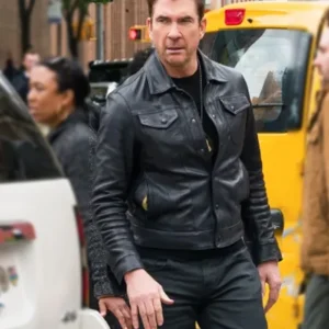 FBI Most Wanted S06 Dylan McDermott Black Leather Jacket