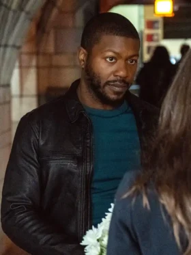 FBI Most Wanted S06 Edwin Hodge Black Leather Jacket