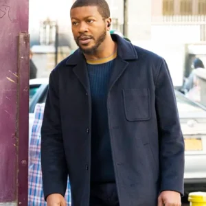 FBI Most Wanted S06 Edwin Hodge Blue Wool Jacket