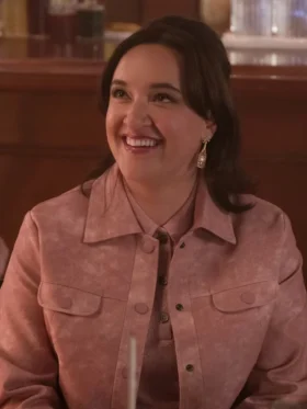 FBI Most Wanted S06 Hana Gibson Pink Suede Jacket Side