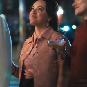 FBI Most Wanted S06 Hana Gibson Pink Suede Jacket Front