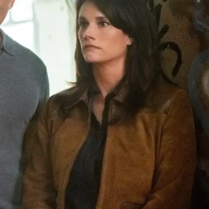 FBI S07 Missy Peregrym Brown Suede Leather Jacket