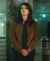 FBI S07 Missy Peregrym Brown Suede Jacket Front