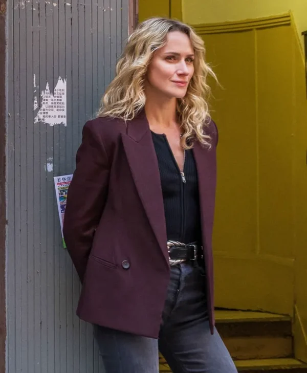 FBI Most Wanted S06 Shantel VanSanten Maroon Blazer Front