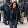 FBI S07 Missy Peregrym Blue Bomber Jacket Side