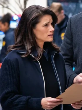FBI S07 Missy Peregrym Blue Bomber Jacket