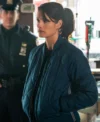 FBI S07 Missy Peregrym Blue Quilted Jacket