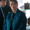 FBI S07 Missy Peregrym Blue Quilted Jacket Side