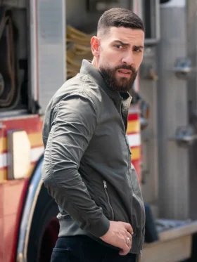 FBI S07 Zeeko Zaki Grey Bomber Jacket