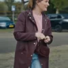 Football Parents S01 Eva van Gessel Purple Hooded Coat
