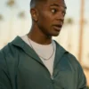 Forever S01 Xavier Mills Green Track Jacket Back
