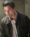 Found S02 Brett Dalton Black Leather Jacket Side