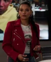 Found S02 Gabrielle Walsh Red Leather Jacket