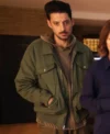 Found S02 Karan Oberoi Green Bomber Jacket Front