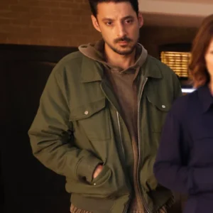 Found S02 Karan Oberoi Green Bomber Jacket Front