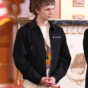 Found S02 Parker Queenan Black Denim Jacket Front