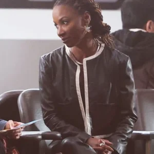 Found S02 Shanola Hampton Black Leather Jacket