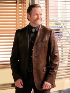 Georgie and Mandys First Marriage S01 Matthew Letscher Leather Blazer Side